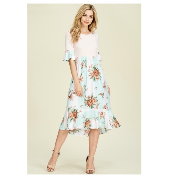 Reborn Dresses & Skirts - Mint Floral DRESS